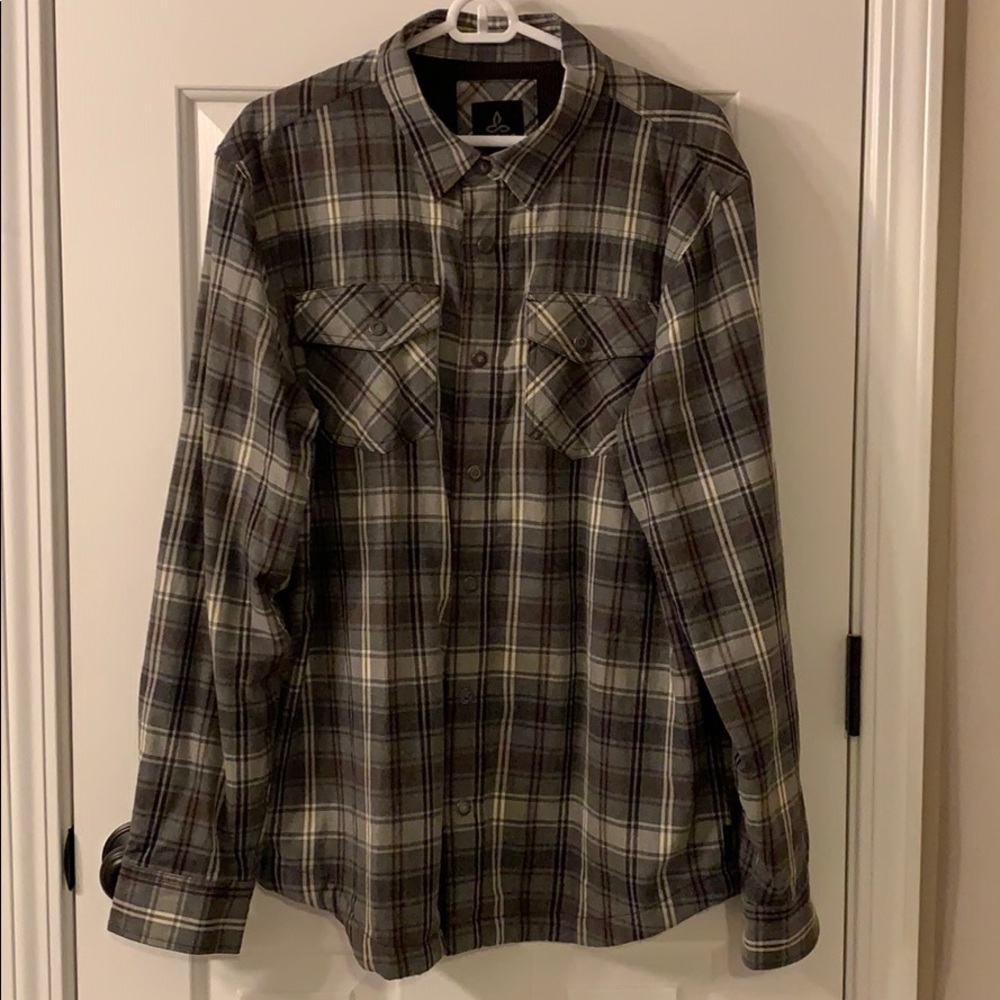 Men’s Prana long sleeve flannel shirt